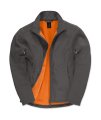 Softshell Heren Jas B&C ID.701 Dark Grey-Neon Orange